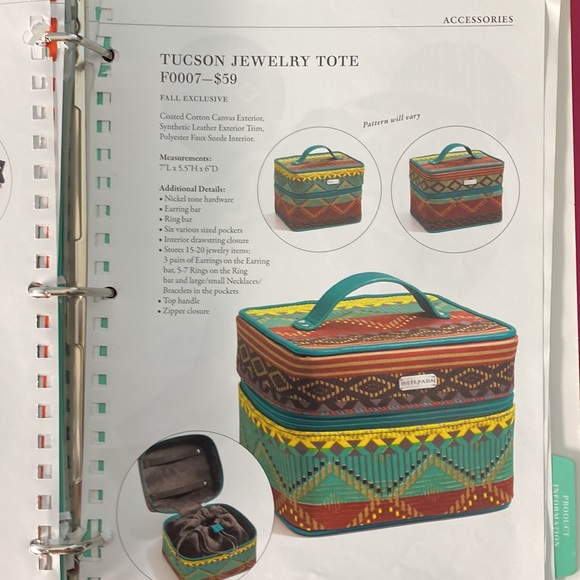 Silpada Tucson Jewelry Tote, F0007, New - Picture 2 of 11